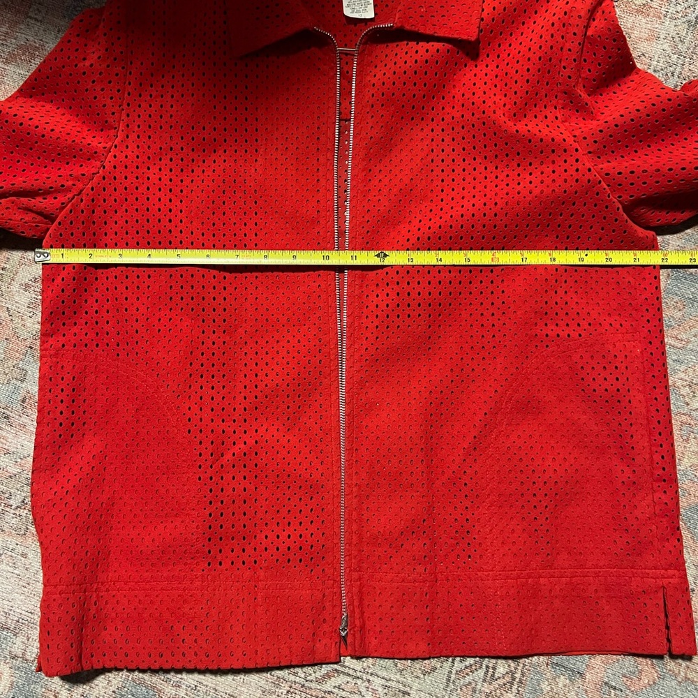 Red Suede Jacket - Picture 3 of 5
